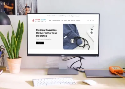 AfterGlowProducts: Medical Supplies Website Development