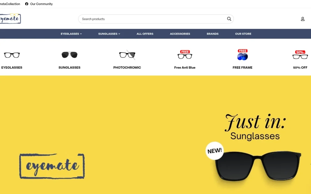 Eyemate – Eyewear E-commerce